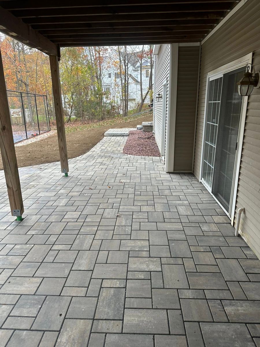 Paver Installation for Shawn's Landscaping in Mendon, MA