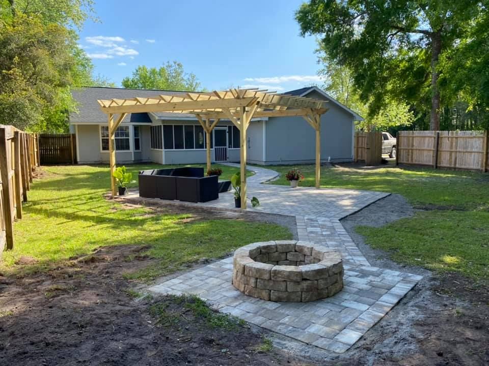 Hardscape Installation for Santos Landscape in Waycross, GA