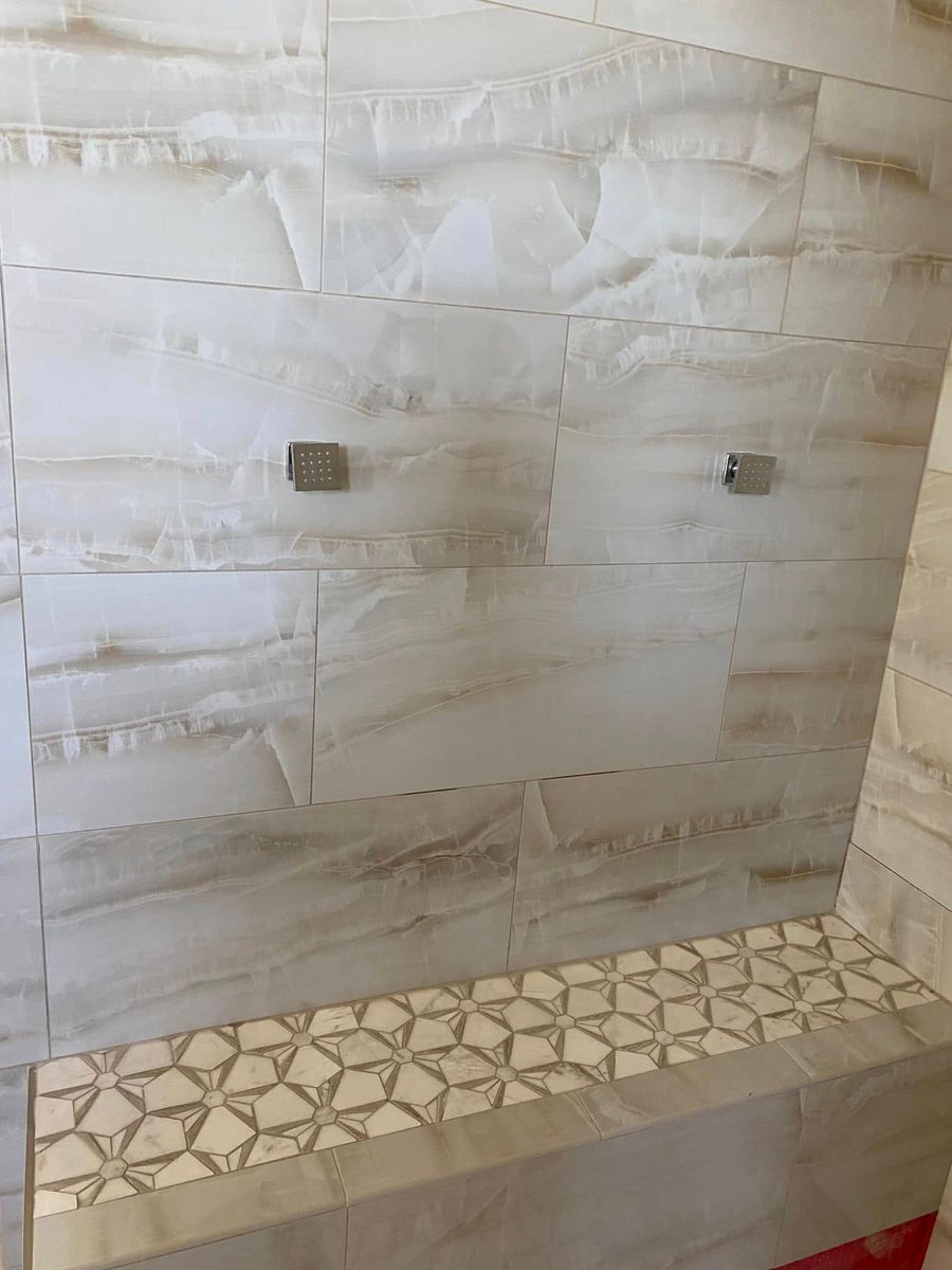 Bathroom Tiling for JR's Tile professional installation in San Bernardino County, CA