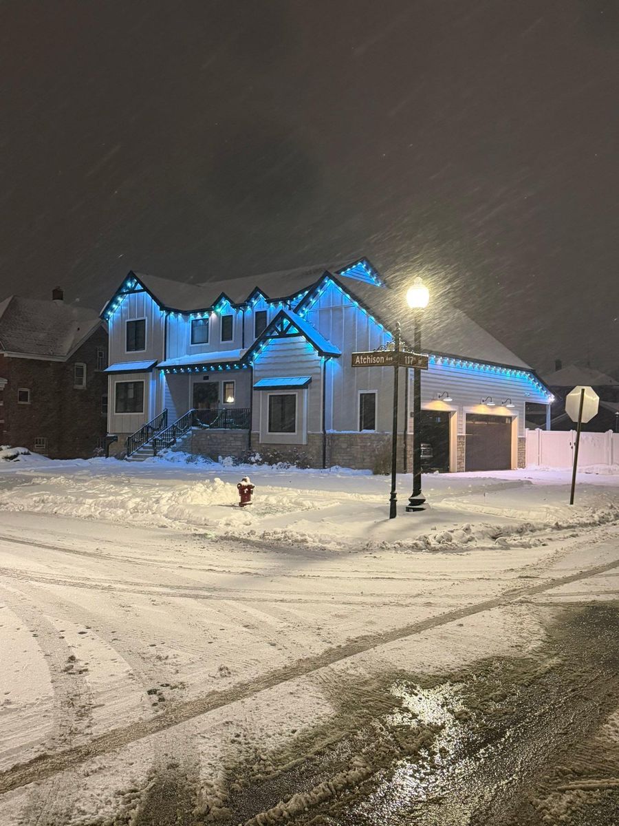 Permanent Outdoor Lighting for Risner Construction in De Motte, IN