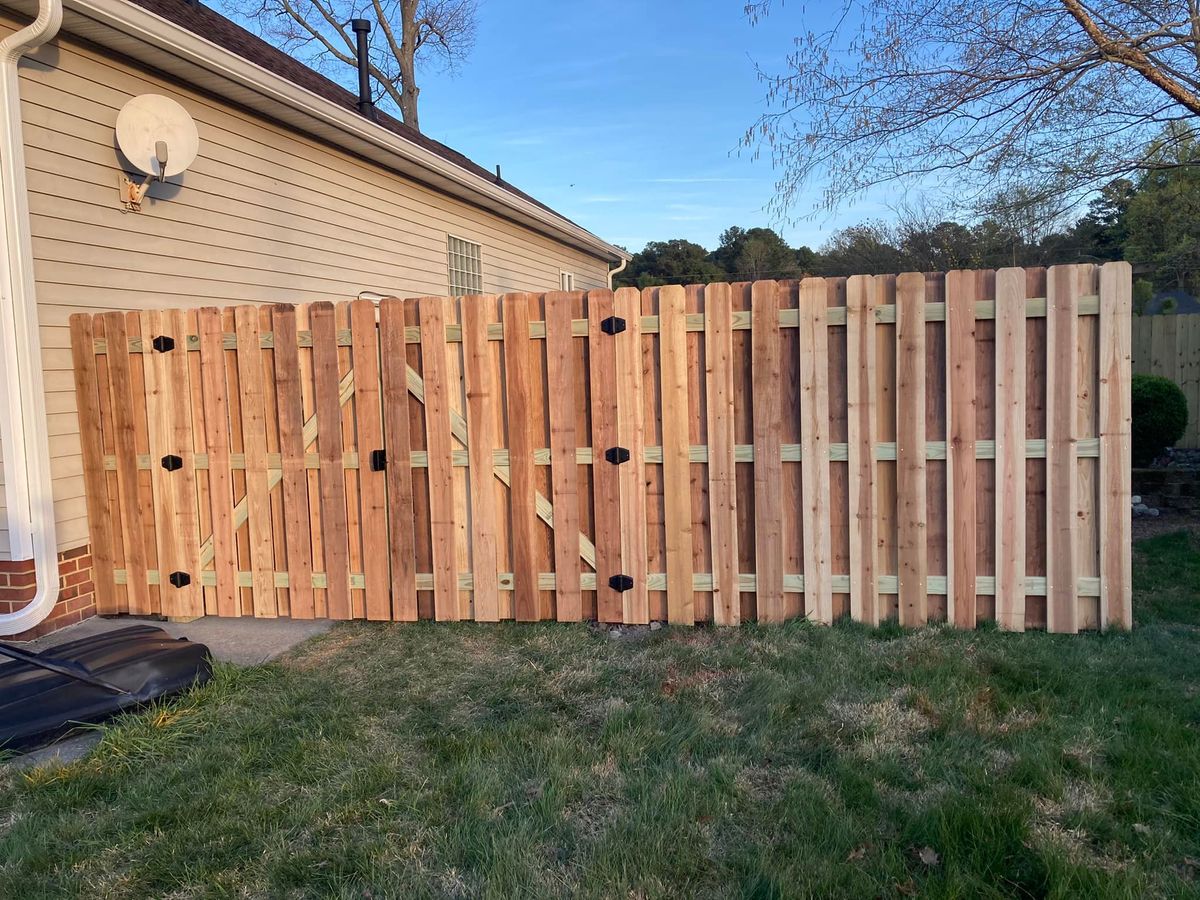 Wood Fencing for Sea Level Fence in Virginia Beach, VA