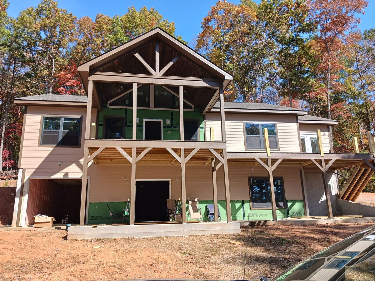 Porch Installation for Kevin Terry Construction LLC in Blairsville, Georgia