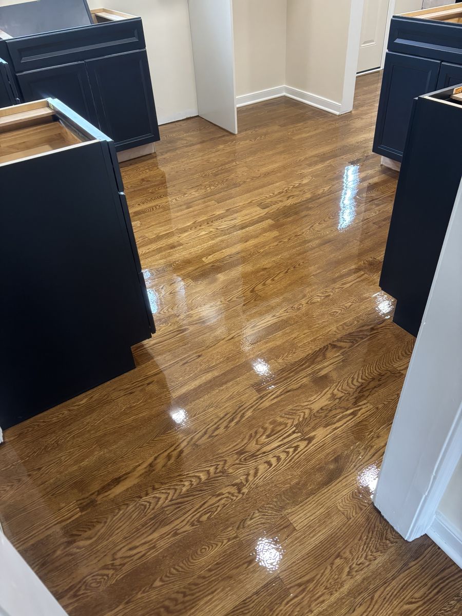 Refinishing hardwood flooring for Jason Tench Flooring LLC in Richmond, VA