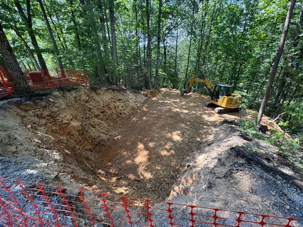 Site Preparation for Grayson Groundworks in Sevierville, TN