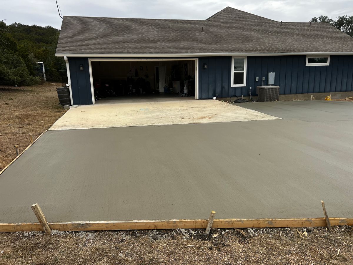Concrete Work for CVA Siding and Paint in Austin, TX