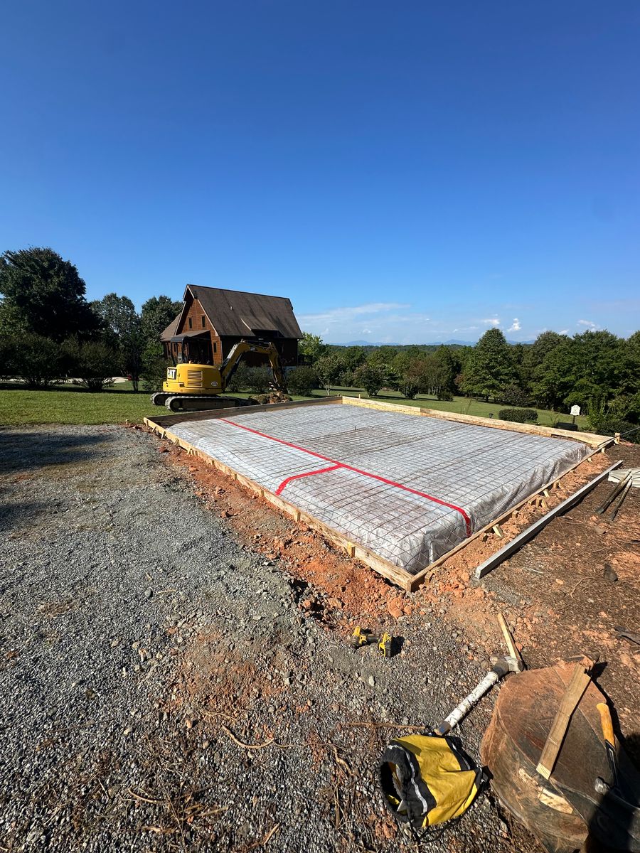 Concrete Foundation for J & Son Construction LLC in Forest City, NC