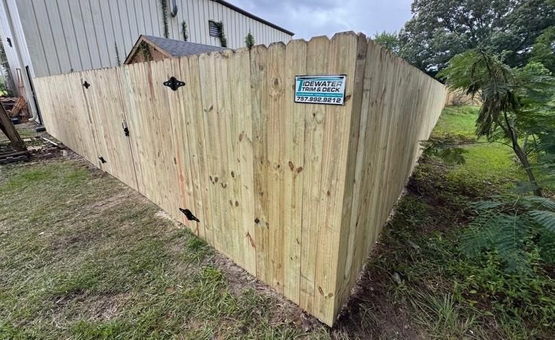 Wood Fencing for Tidewater Trim & Deck in Moyock, NC
