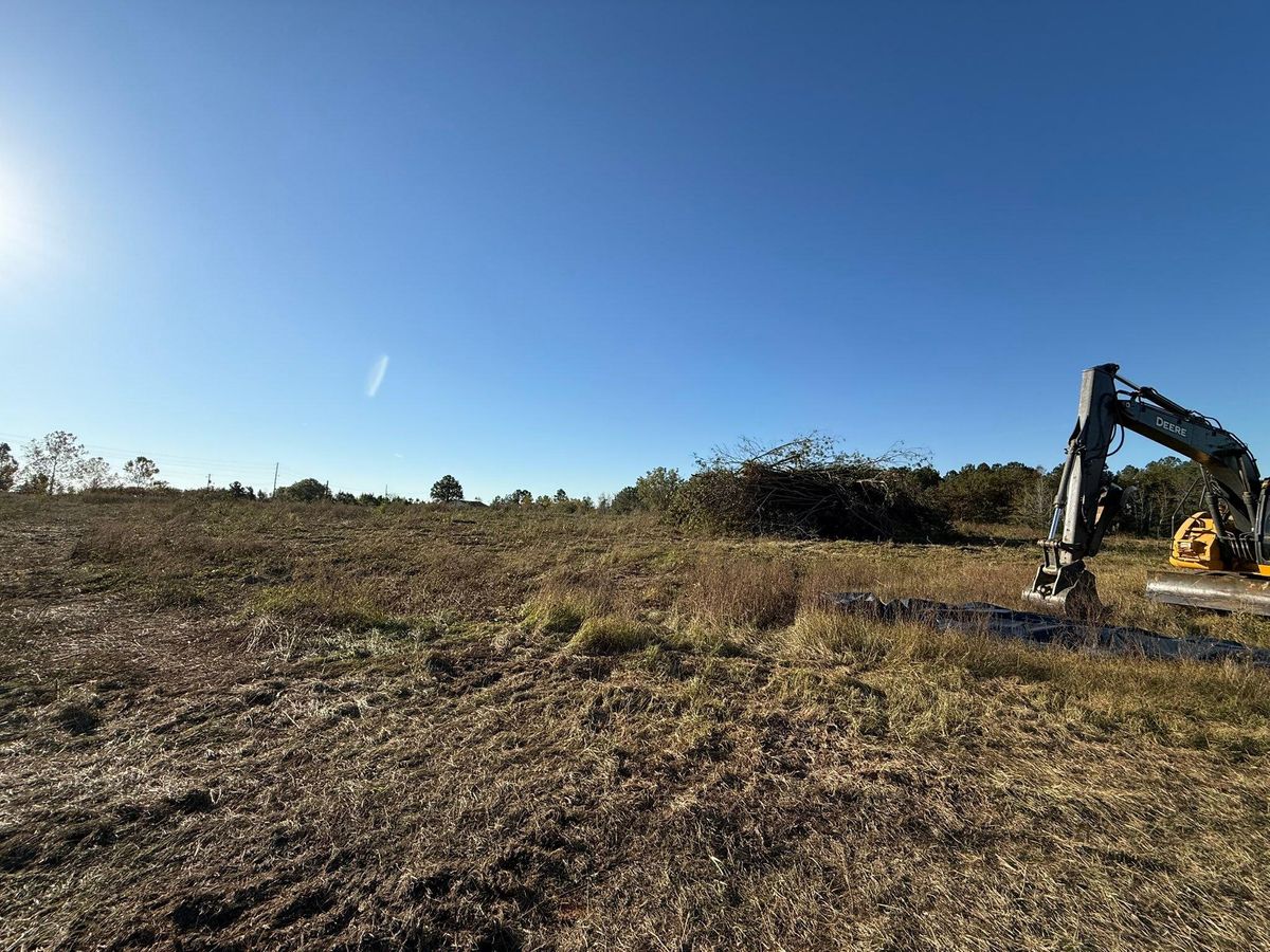 Site Preparation for Southern Land Improvements in Edgefield, SC