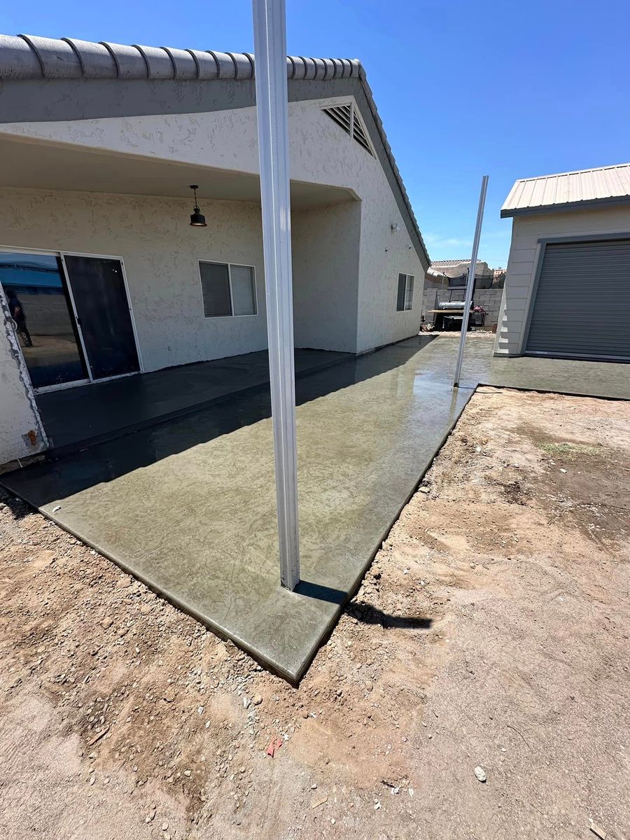 Patio Design & Installation for American Concrete Placement in Camp Verde, AZ