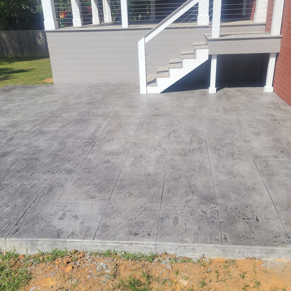 Stamped Concrete Installation for Mr. Concrete Outdoor Services in Nashville, TN