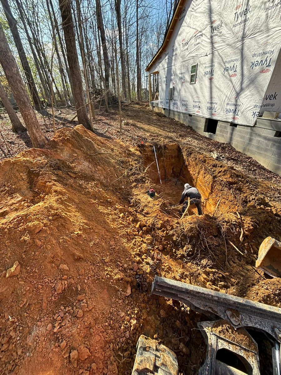 Footers for TD Dirtworks in Tracy City, TN