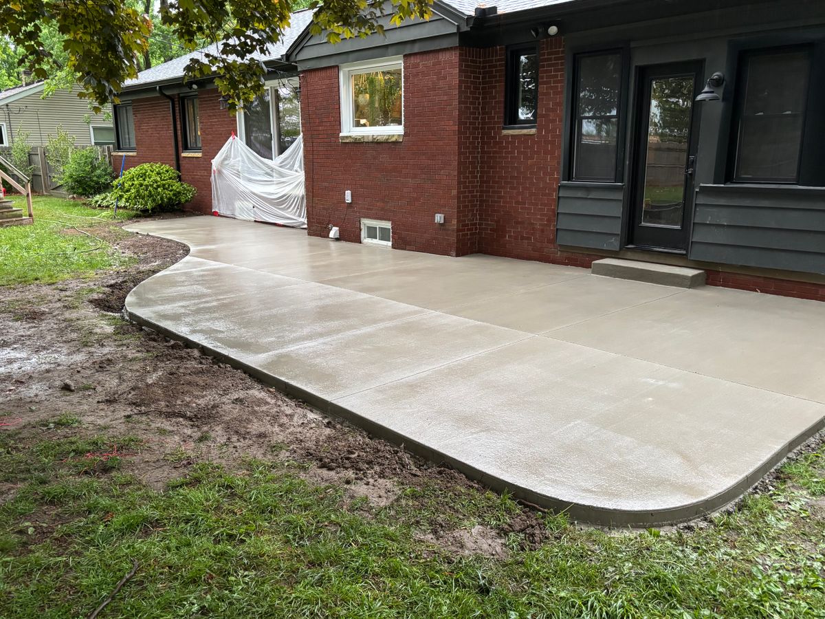 Patio Design & Installation for Harold's Construction in Howell, MI