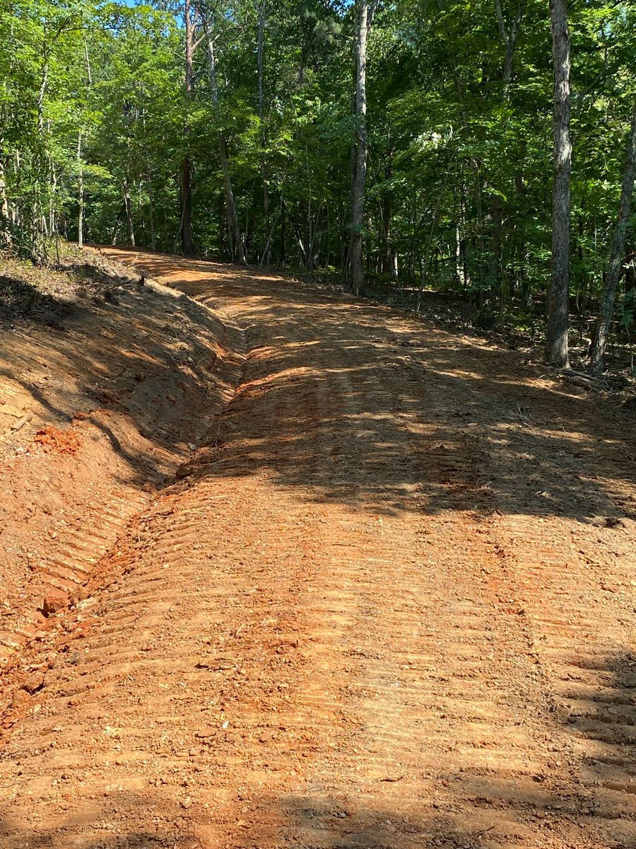 Road work for Lanier Excavating LLC in Bedford County, VA