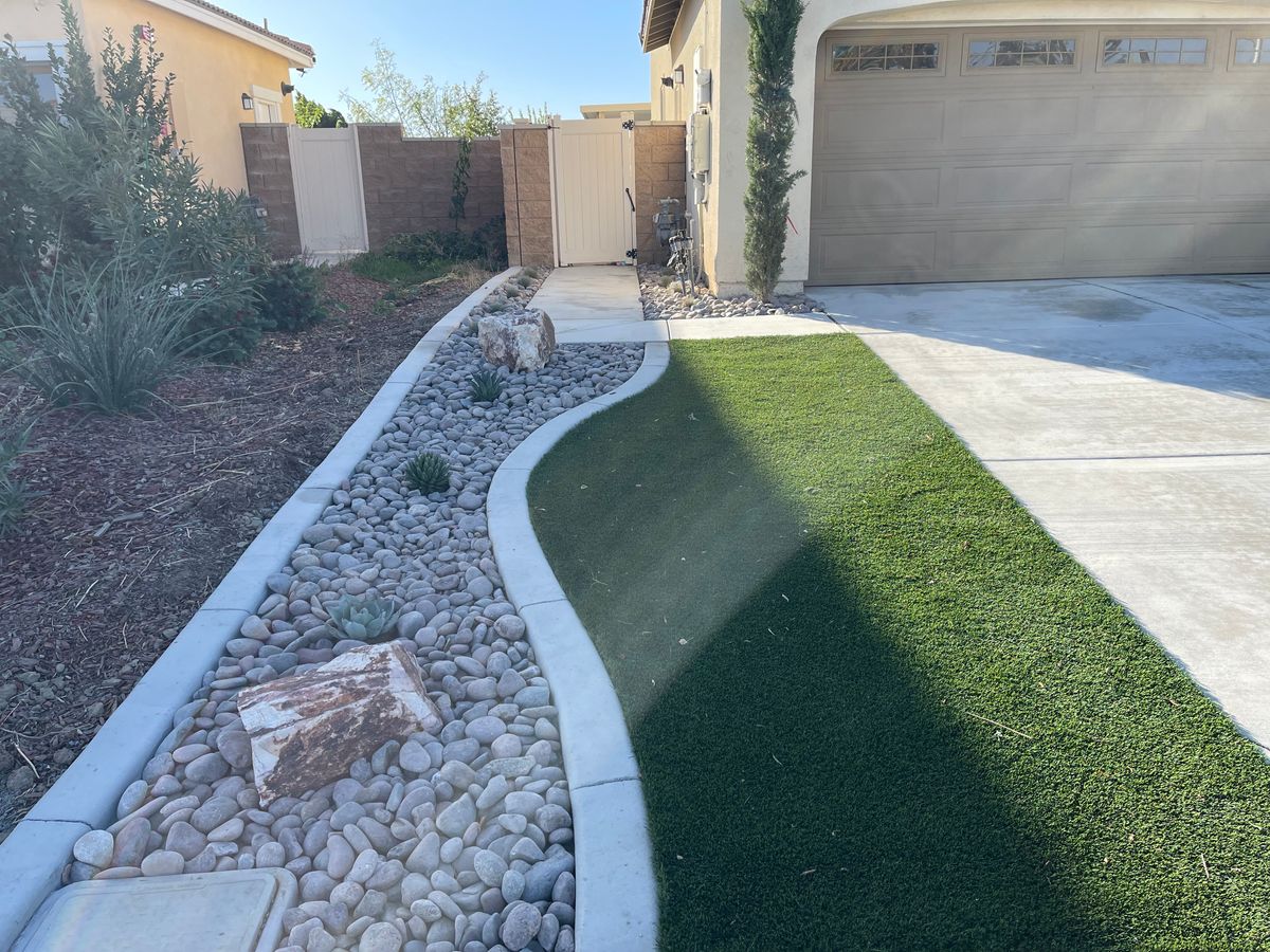 Artificial Turf Installation for Aidan Jade Landscaping in Riverside County, CA
