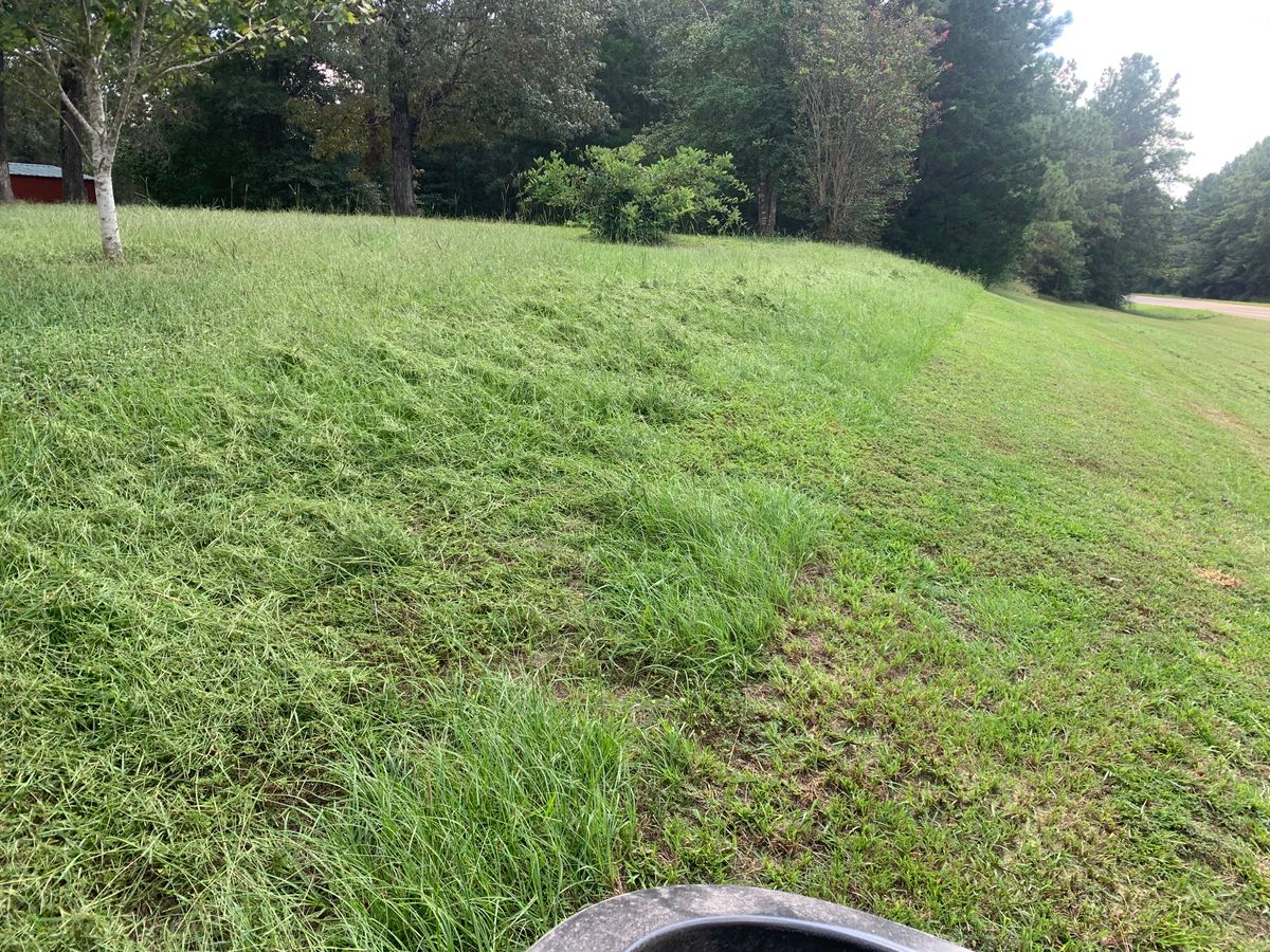 Mowing for JT’s Landscaping in Tyler County, TX