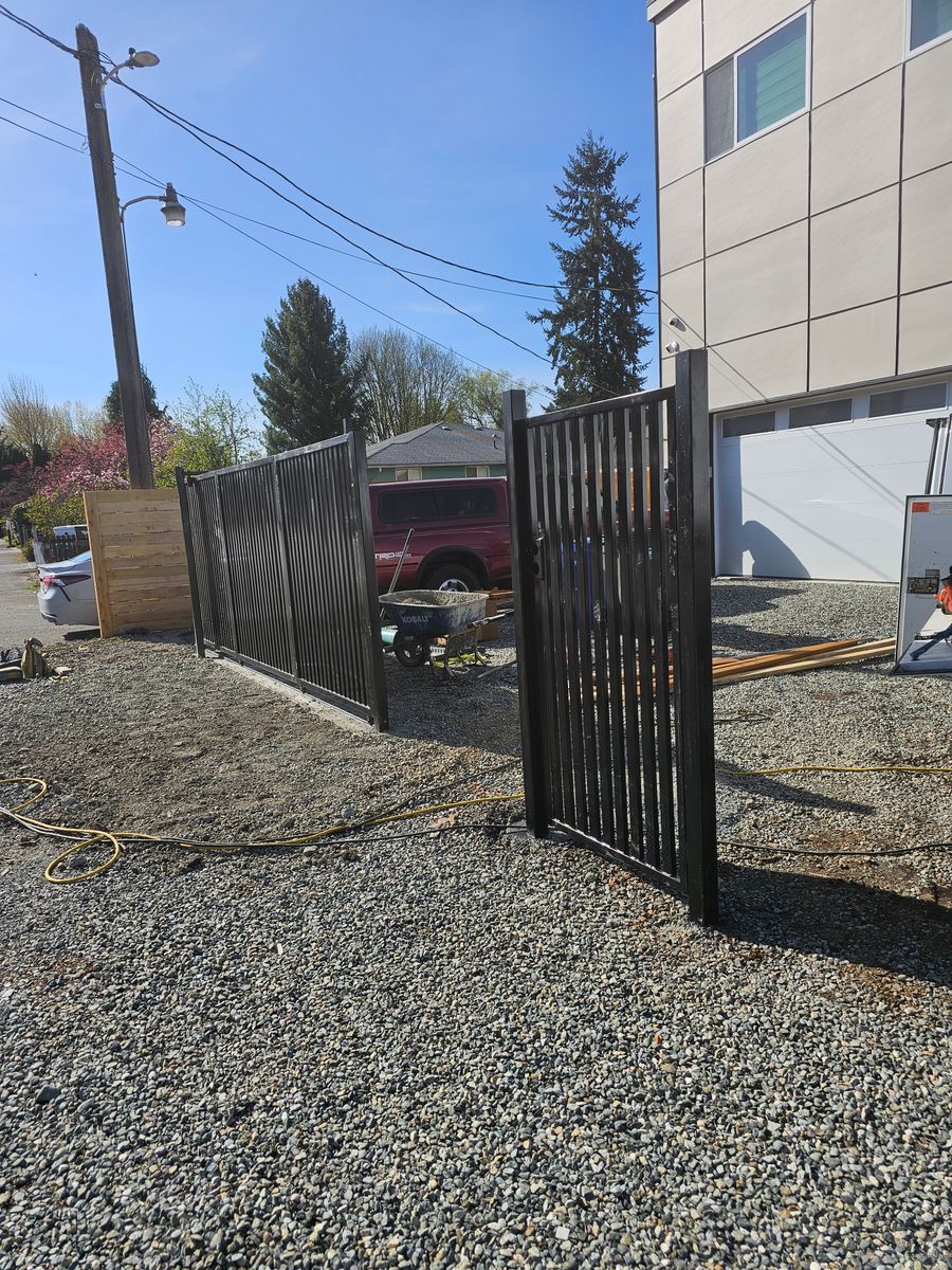 Fence Installation for Custom Gates Welding, LLC. in Auburn, WA