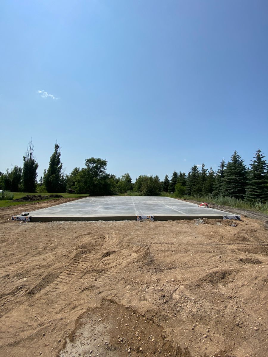 House and Shed Floors for Johnson Concrete in New London, MN