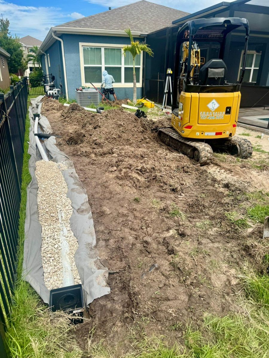 Land Grading for Shoreside Property Services in Apollo Beach, FL