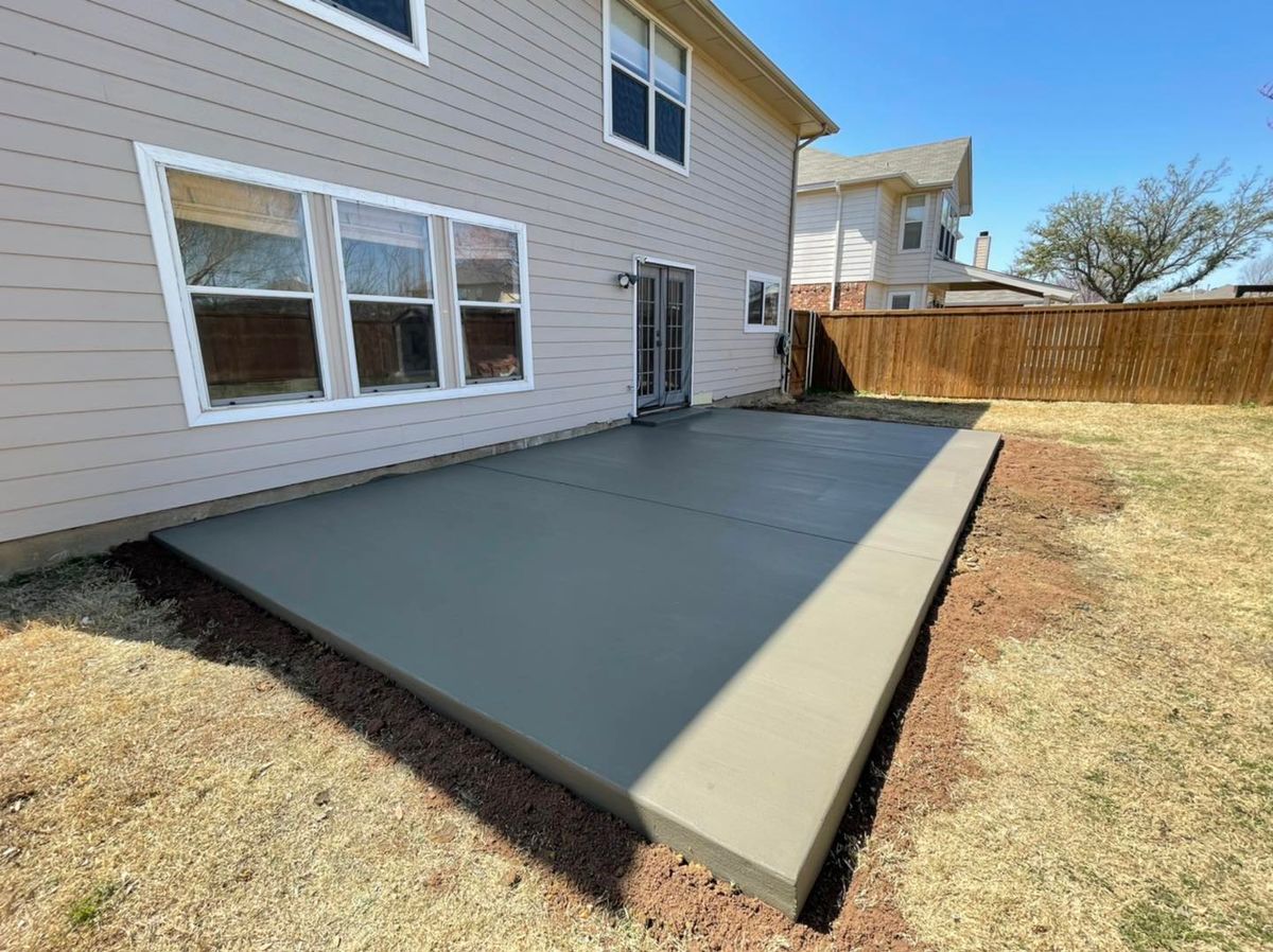 Patio Design & Installation for New Gen Concrete in Keller, TX