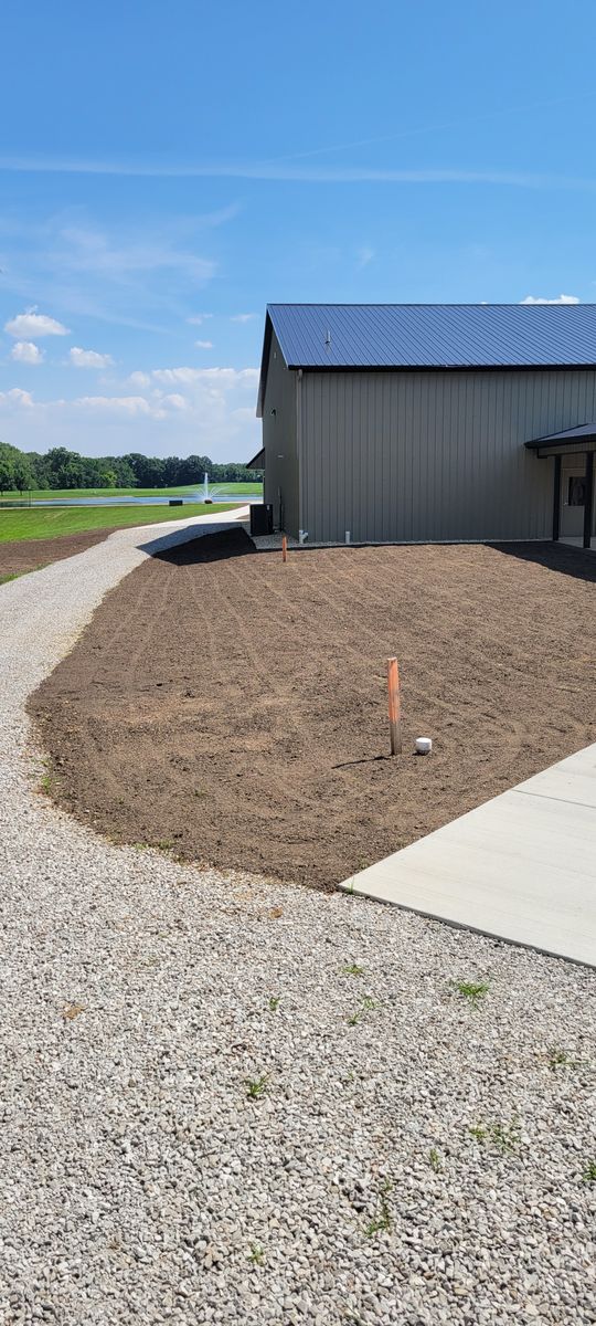 Lawn Aeration for Contemporary Landscape in St. Louis, MO