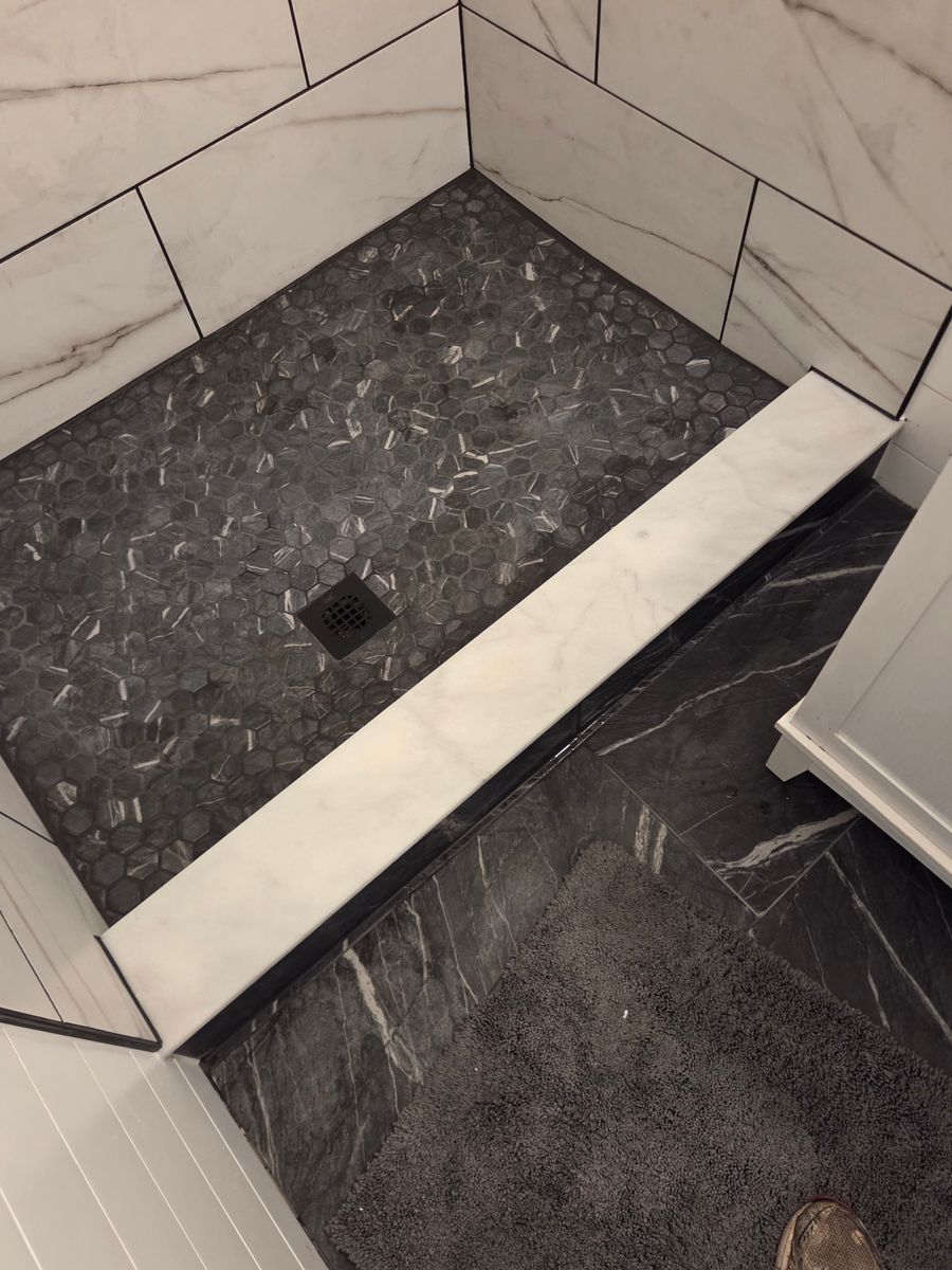 Tile Shower for D&J Custom Floors in Nederland, TX