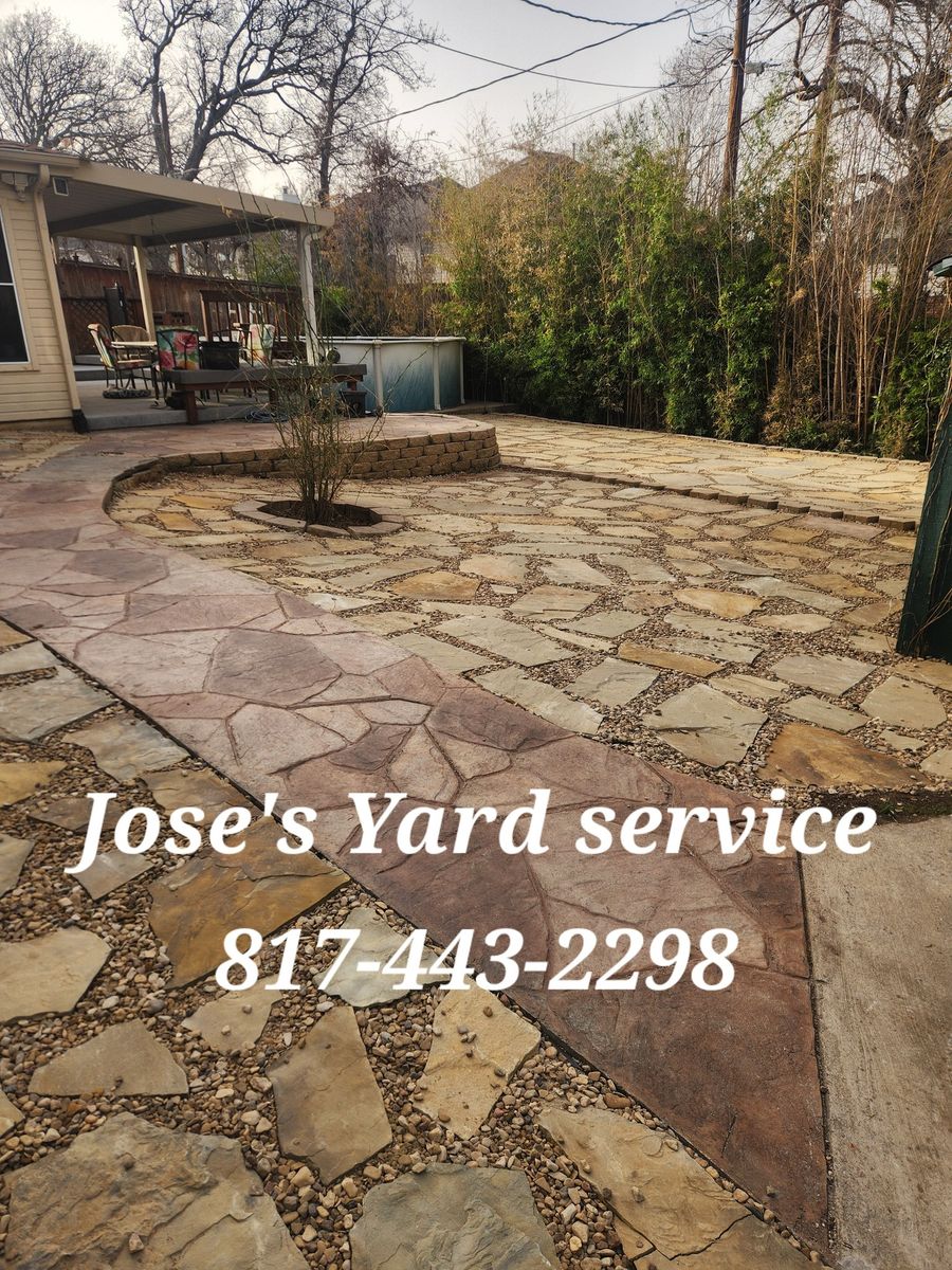 Planting for Jose's Yardservice in Keller, TX