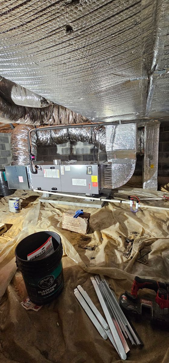 Installation of HVAC Systems for Chaney’s Mechanical Services LLC in Sharpsburg, MD