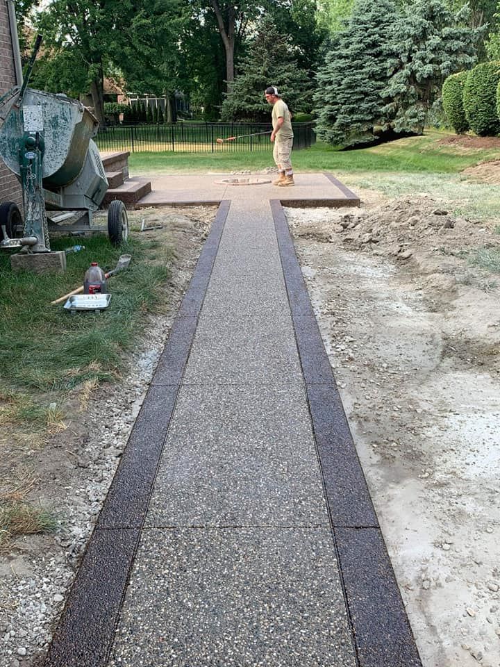 Sidewalk Installation for JR Concrete Placement in Macomb County,  MI