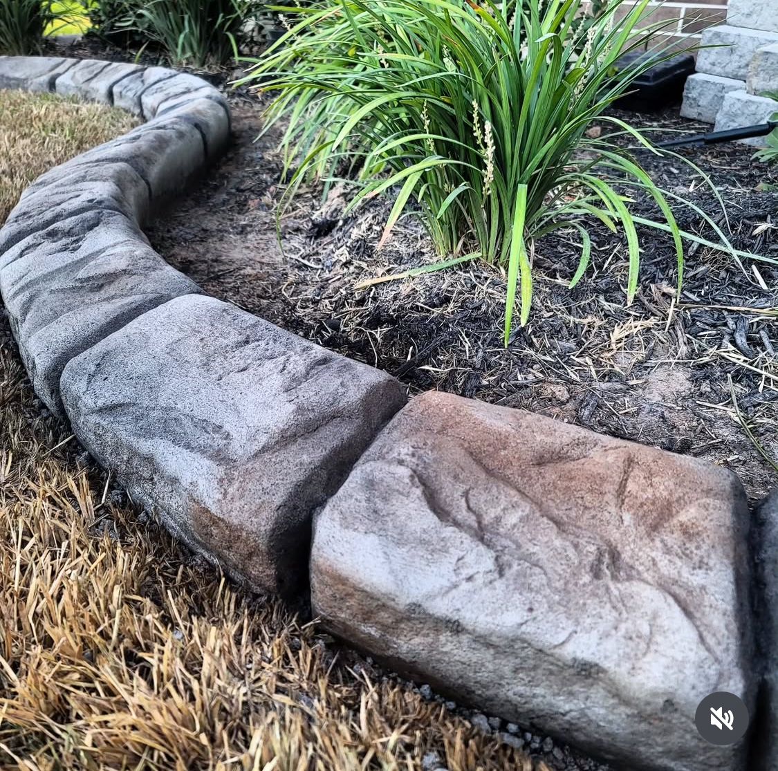 Custom Carved Concrete for Texas Curb N Borders in Houston, TX