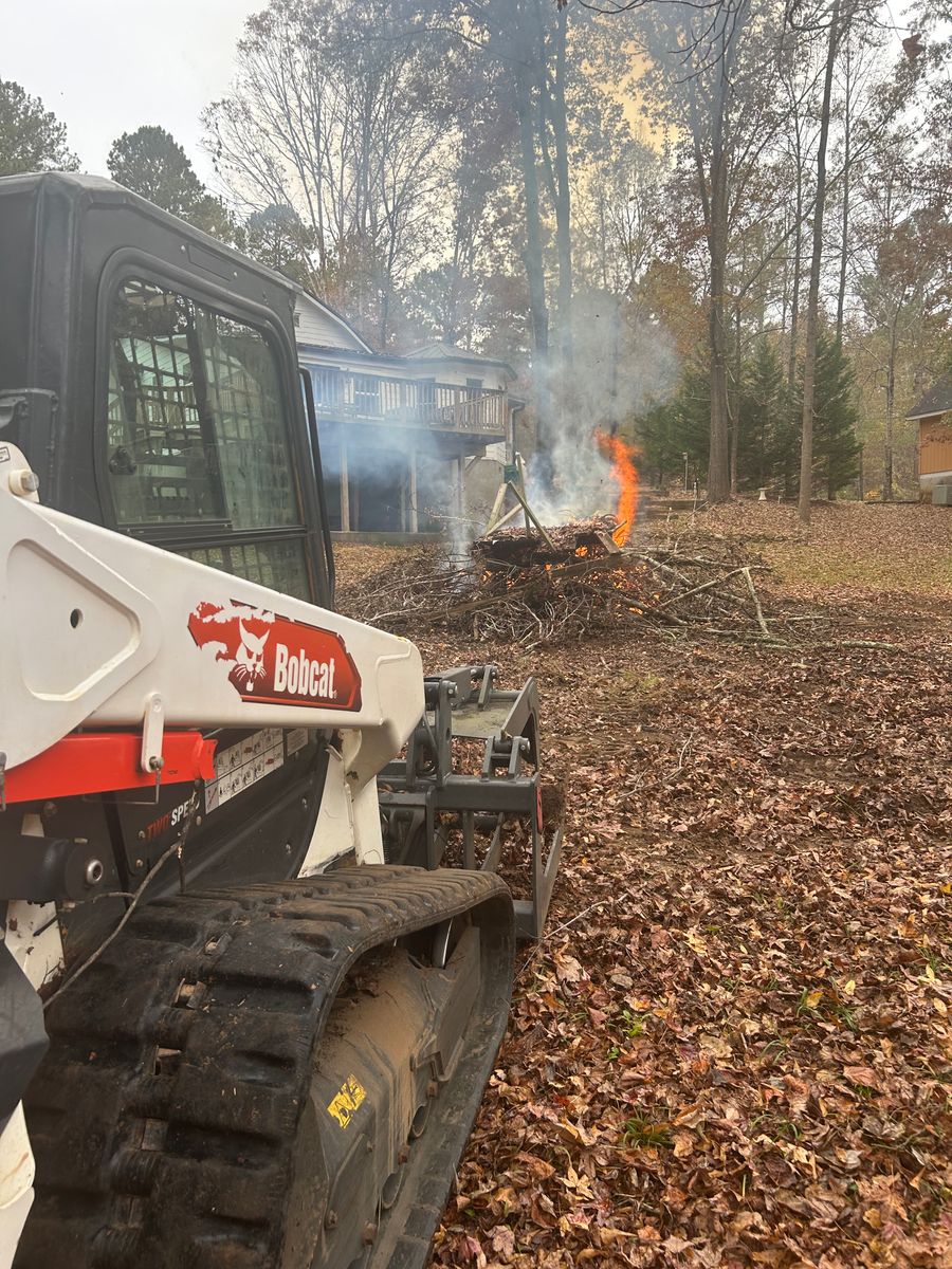 Skid Steer Work & Brush Clearing for Sandy Creek Hydroseeding in Monroe, GA