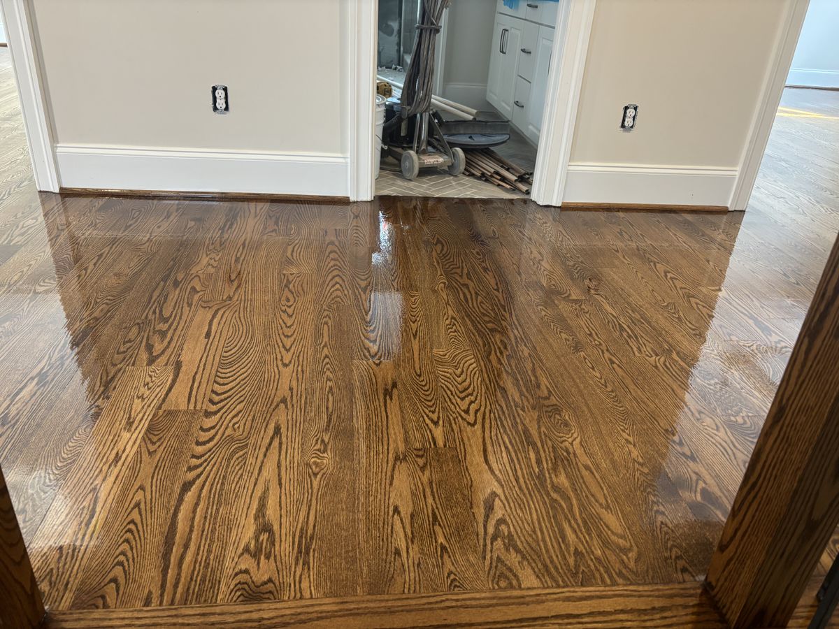 Refinishing hardwood flooring for Jason Tench Flooring LLC in Richmond, VA