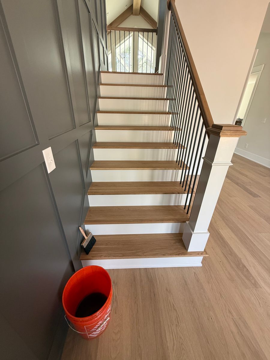 Custom stair for Master Hardwood Floors in Raleigh, NC
