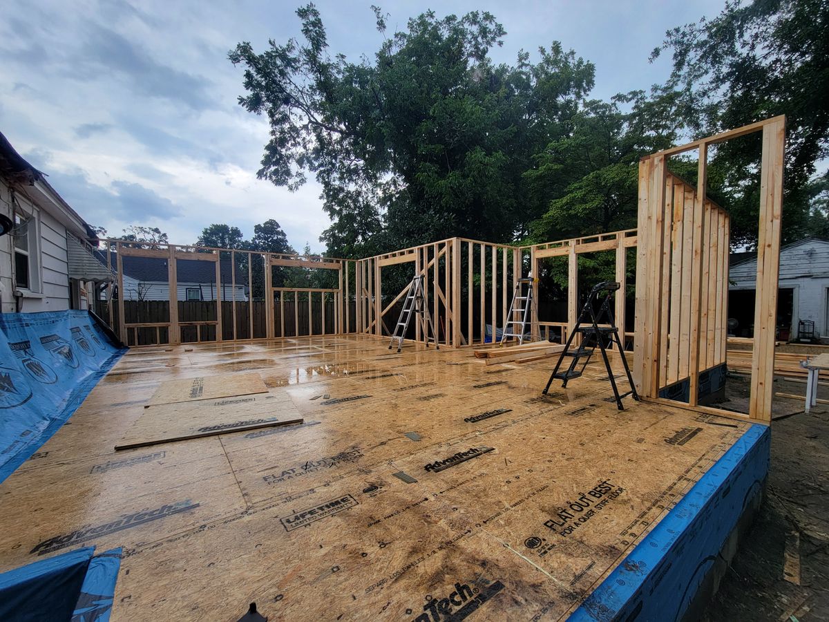 Framing for GVL Renovations in Greenville, SC