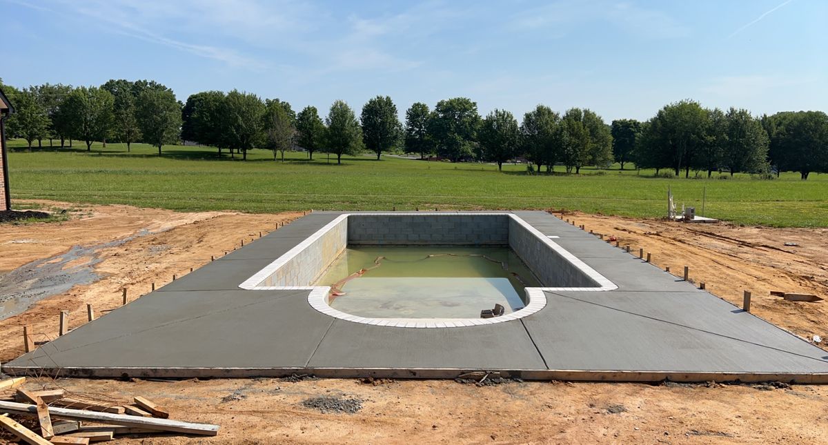 Concrete Install for Cisco Kid Landscaping Inc. in Lincolnton, NC