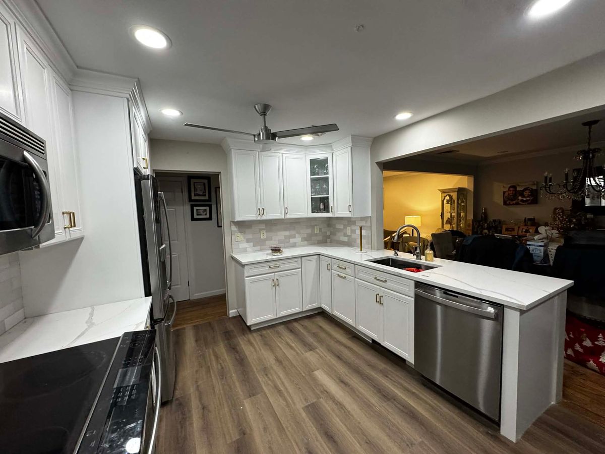 Flooring sand and installation for Ramos Pro Painting & Construction in East Rockaway, 	New York