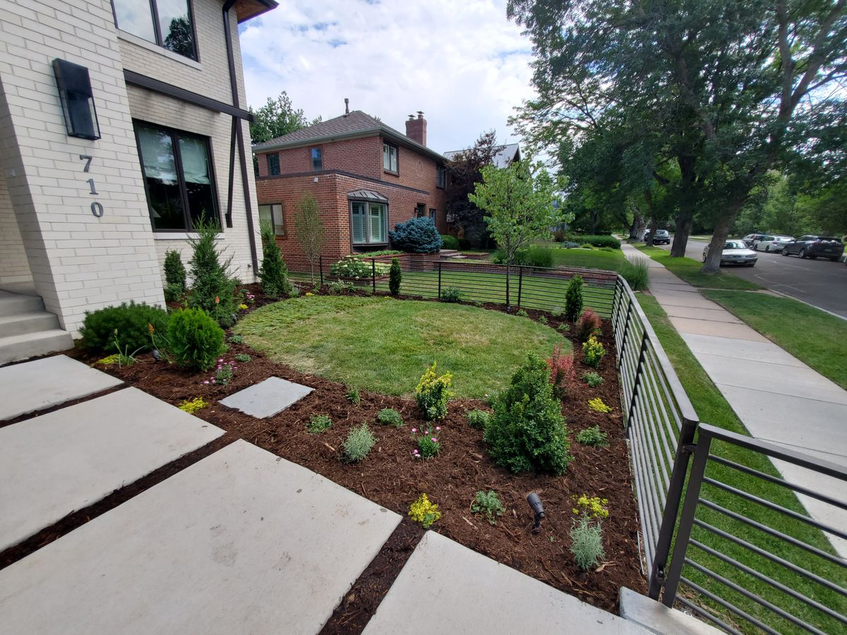 Mulch Installation for JS Landscaping Colorado in Denver, CO