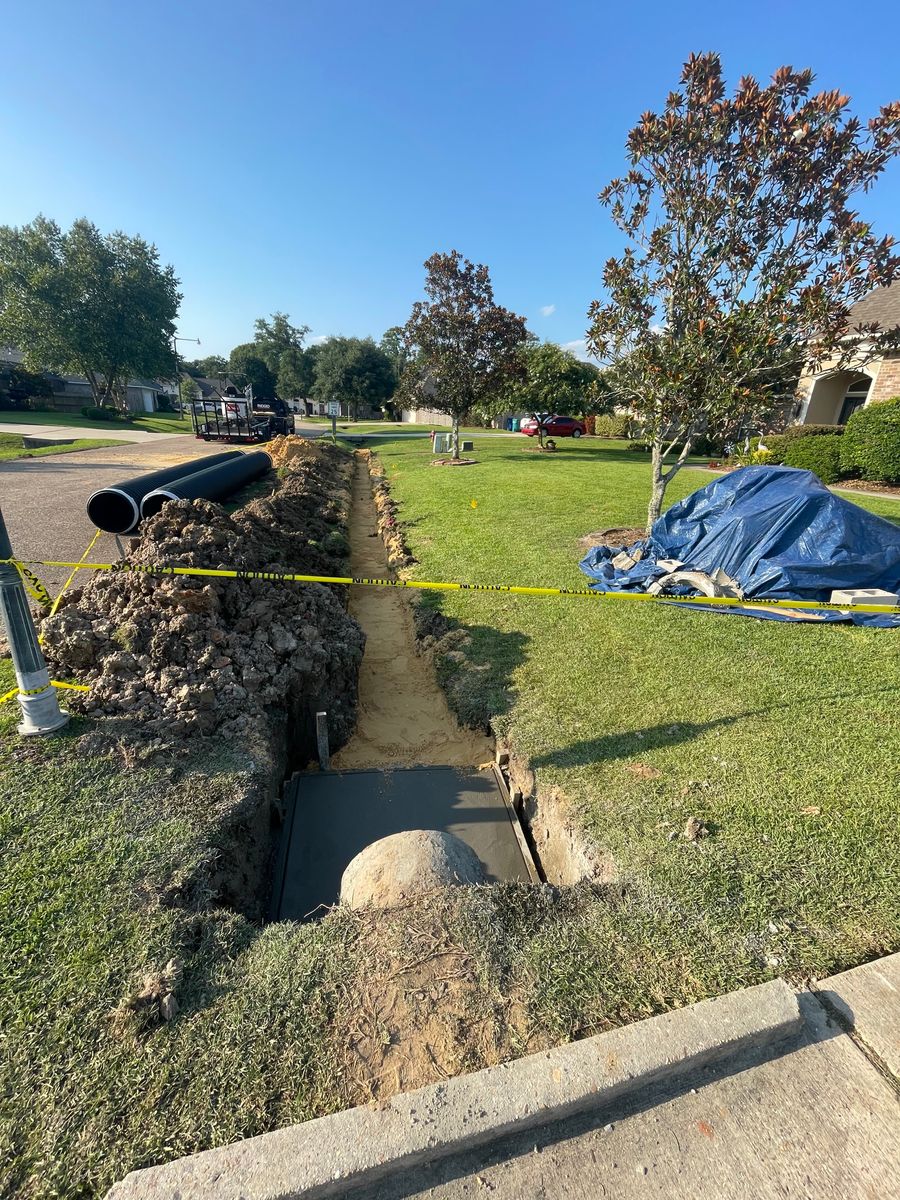 Drainage Systems for Gonzales Construction in Picayune, MS