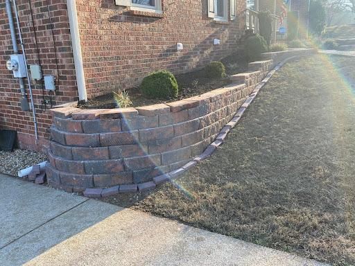 Retaining Wall Construction for Real Deal Lawn Care in Franklin, TN
