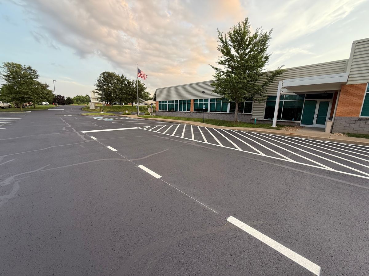 Line Striping for Kuntz Property Maintenance in Homer City, PA