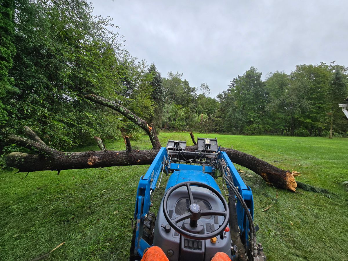 Storm Clean up for Down Home Landscaping in Stillwater, PA