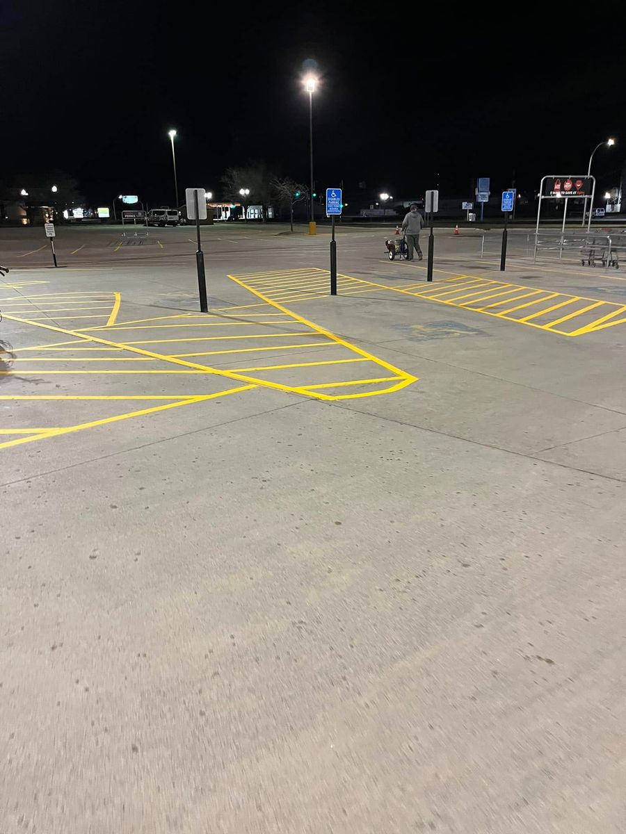 Line Striping for Midwest Line Striping LLC in Spirit Lake, IA