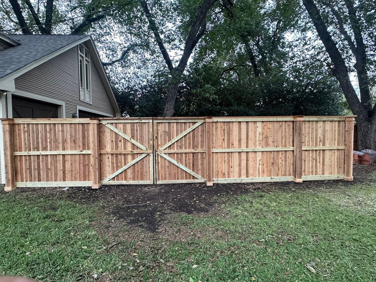 Fence Installation for JSL Woodworks and Contracting in Midlothian, TX