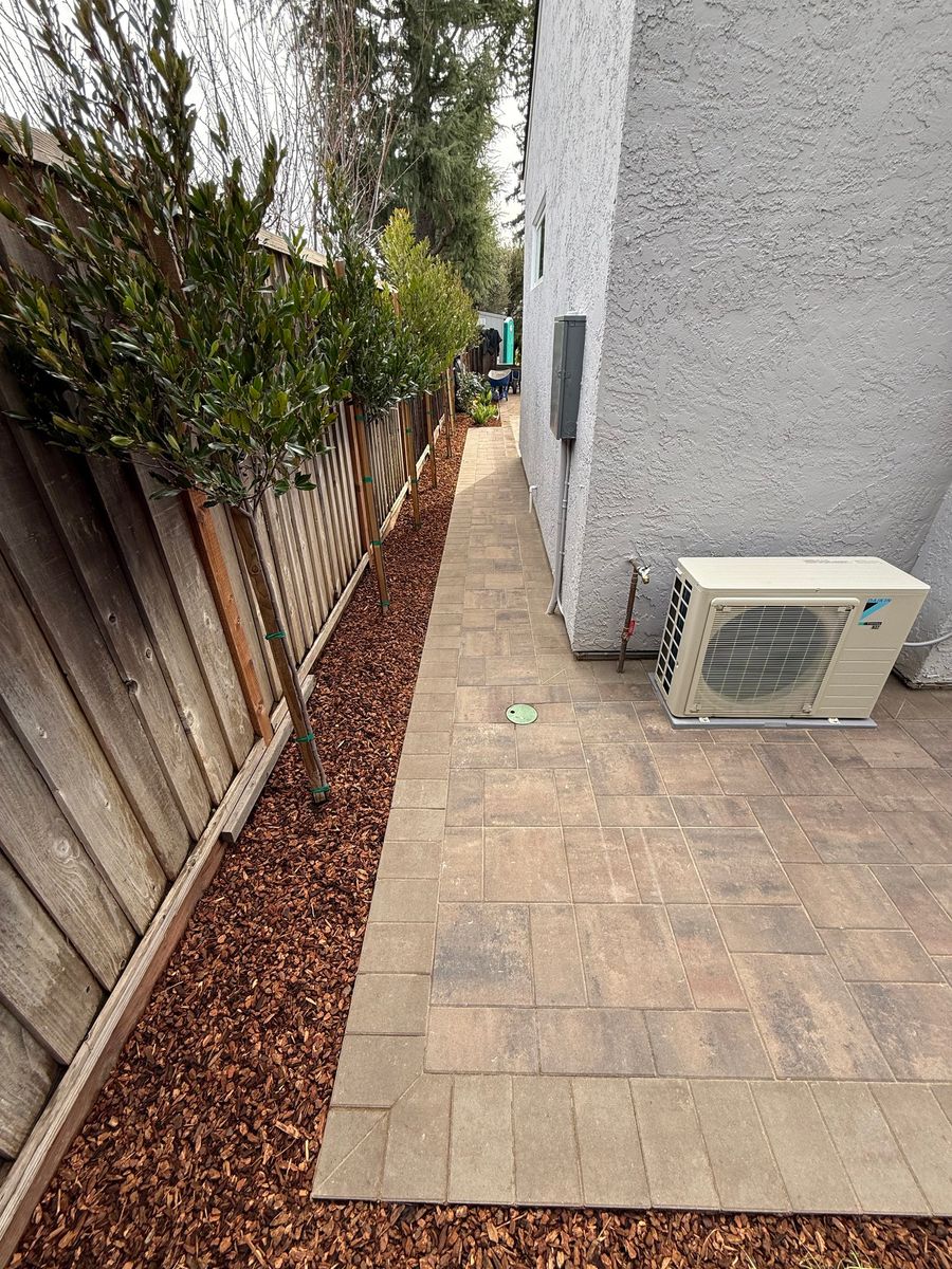 Hardscape Installation for Perry's Landscape Design in Saratoga, CA