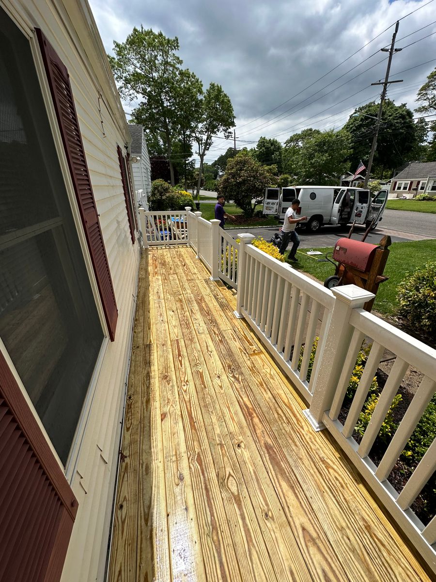 Deck & Patio Installation for RMO Construction in Central Islip, New York