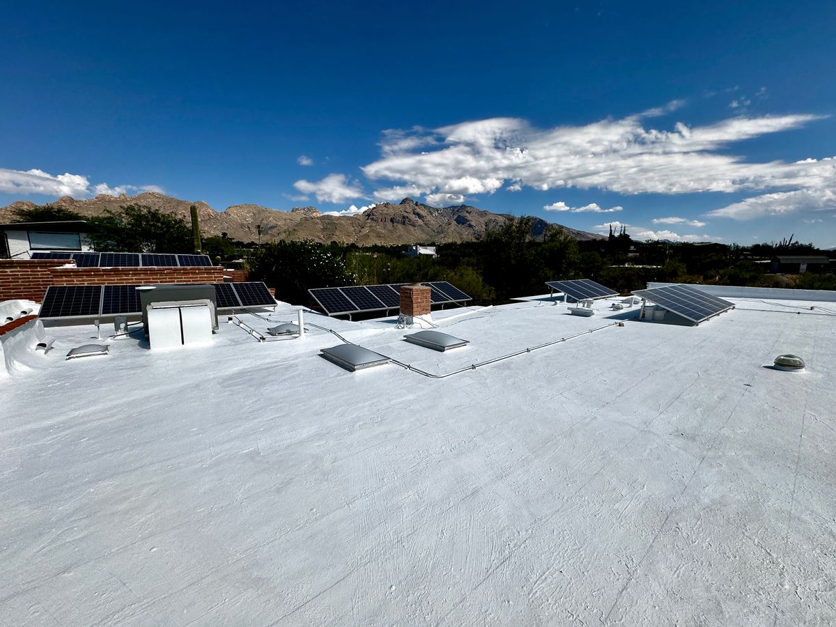 Roof Coating for Eco Form Construction in Tucson, AZ