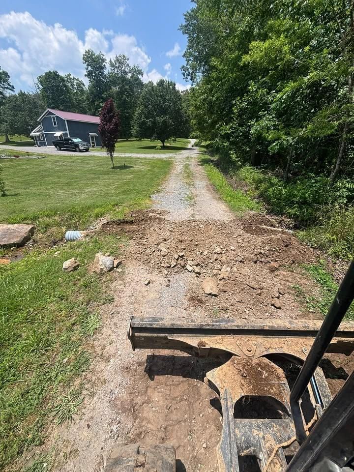 Driveway Construction for TD Dirtworks in Tracy City, TN