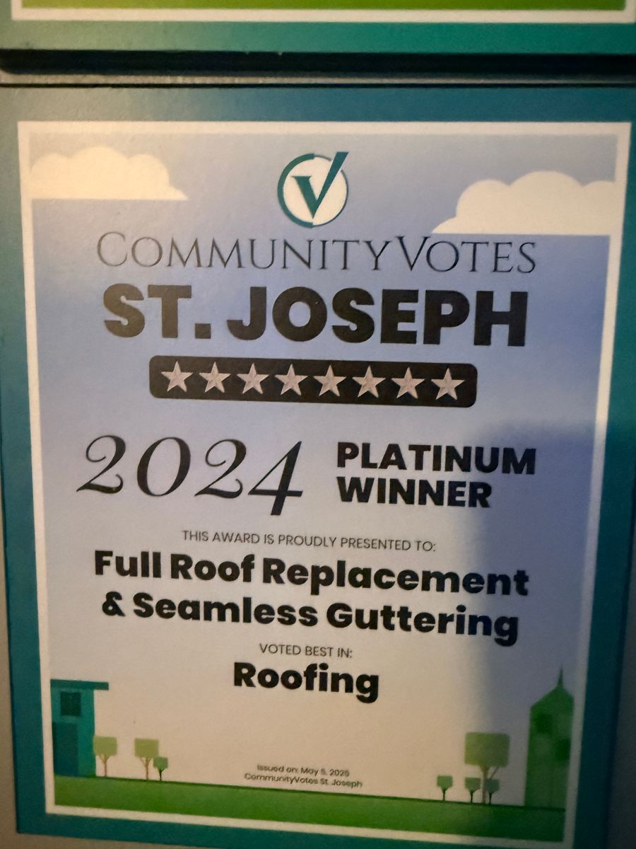 Seamless Metal Gutters for Full Roof Replacement and Repairs in Saint Joseph, MO