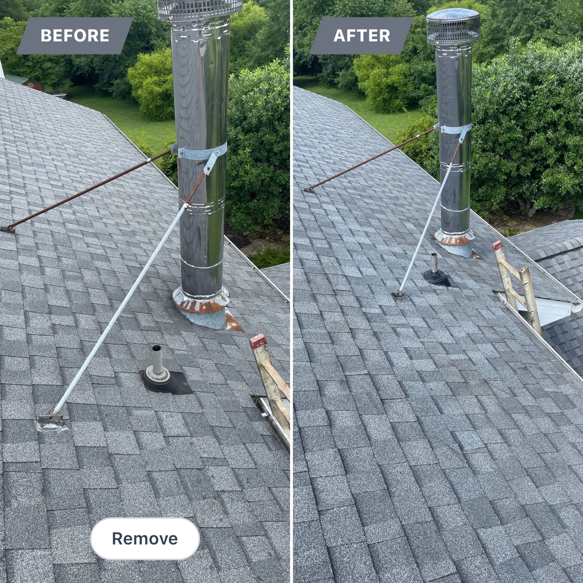 Chimney Replacement for RJ Roofing of WNC in Brevard, NC
