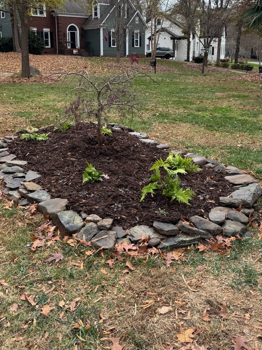 Landscape Installation for Upcycled Landscape and Design in Charlotte, NC