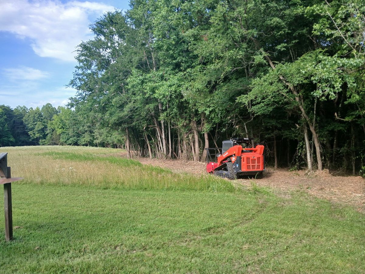 Site Preparation for Whiskey Ridge Mulching & Land Services in South Boston, VA